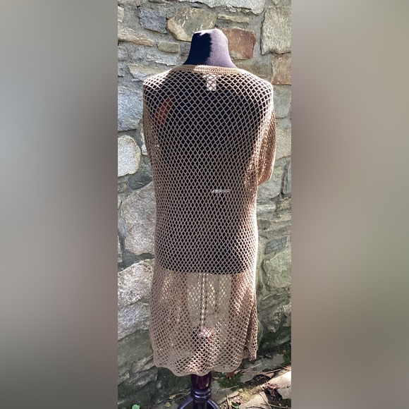 Sundance Net Maxi cardigan Duster M Boho - Picture 3 of 5